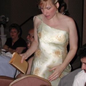 Bob Mackie Boutique Sz 12 beaded silk formal and prom dress